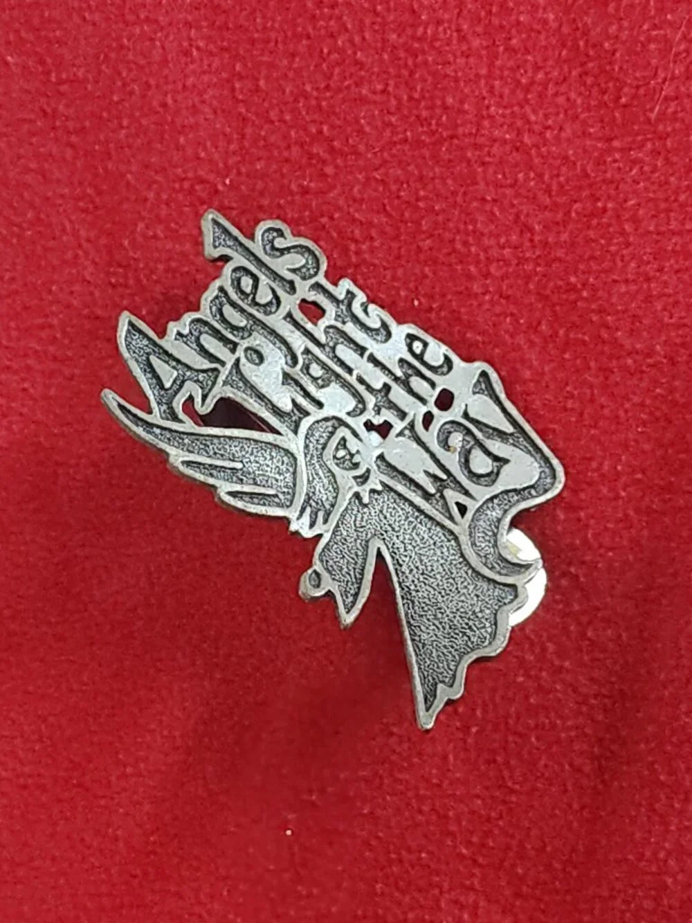 Camco Vintage Silver Tone Angels Light the Way Guardian Angel Visor Money Clip